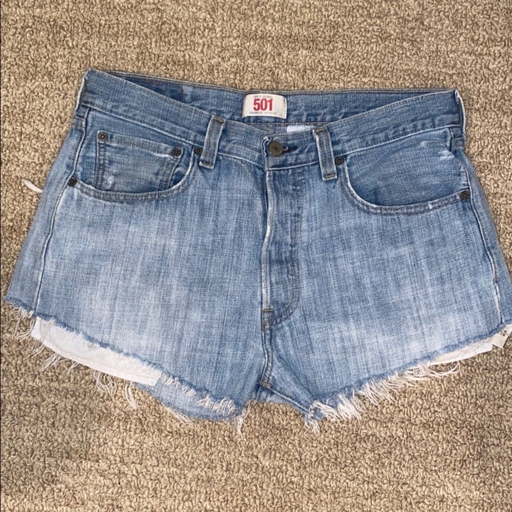 LEVI 501 denim jean shorts (possibly vintage)